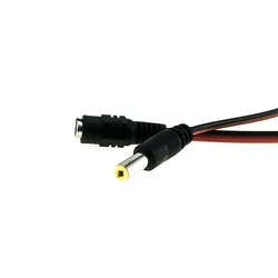 30/50 piece 5.5x2.1mm DC male power cord 12V plug wire adapter cable plug connector female jack suitable for CCTV camera DC plug