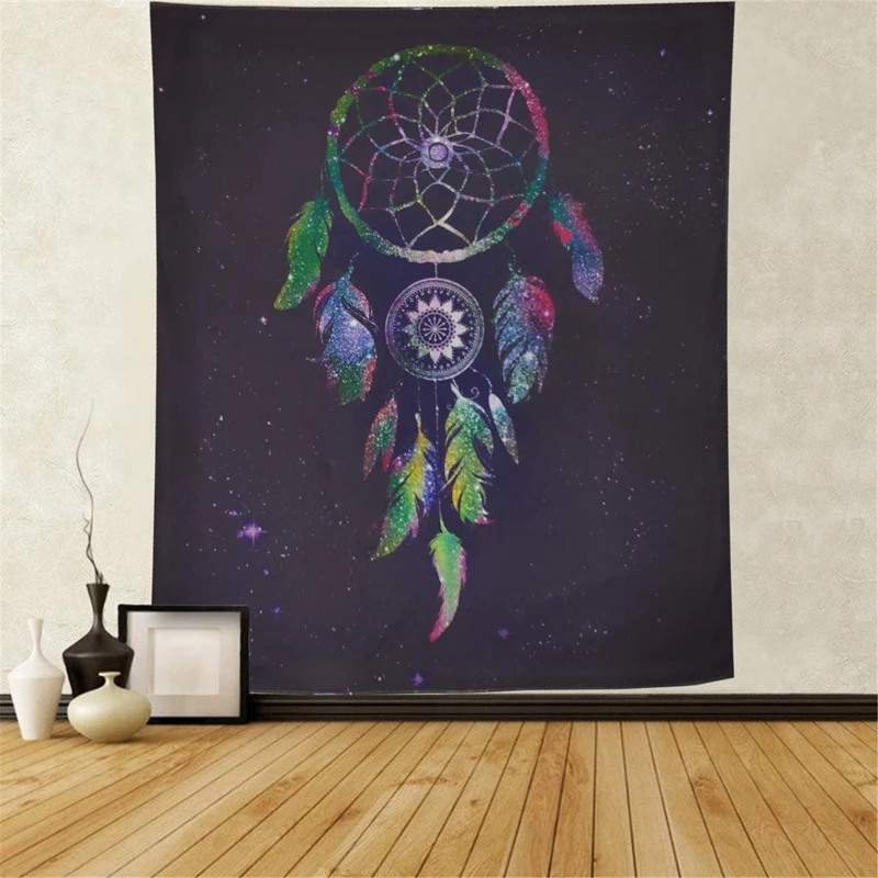 

Tapestry Colorful Feather Decor Tapestry Starry Night Tapestry Psychedelic Bohemian Feather Tapestry Hippy Hippie Tapestry for B