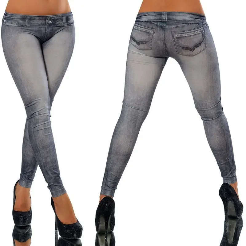 Женские винтажные потертые цветные джинсы с принтом, Стрейчевые узкие брюки с низкой посадкой, бесшовные облегающие джинсы длиной до лодыжки