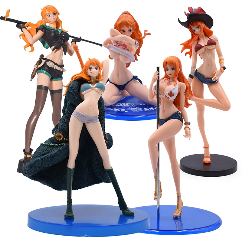 Фигурки героев Аниме One Piece привлекательные купальники Nami красивые девушки