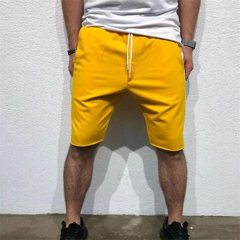 Летняя мужская одежда Jogger модные мужские шорты мужские пляжные шорты бодибилдинг мужские спортивные залы Тренировка Шорты Мужская одежда