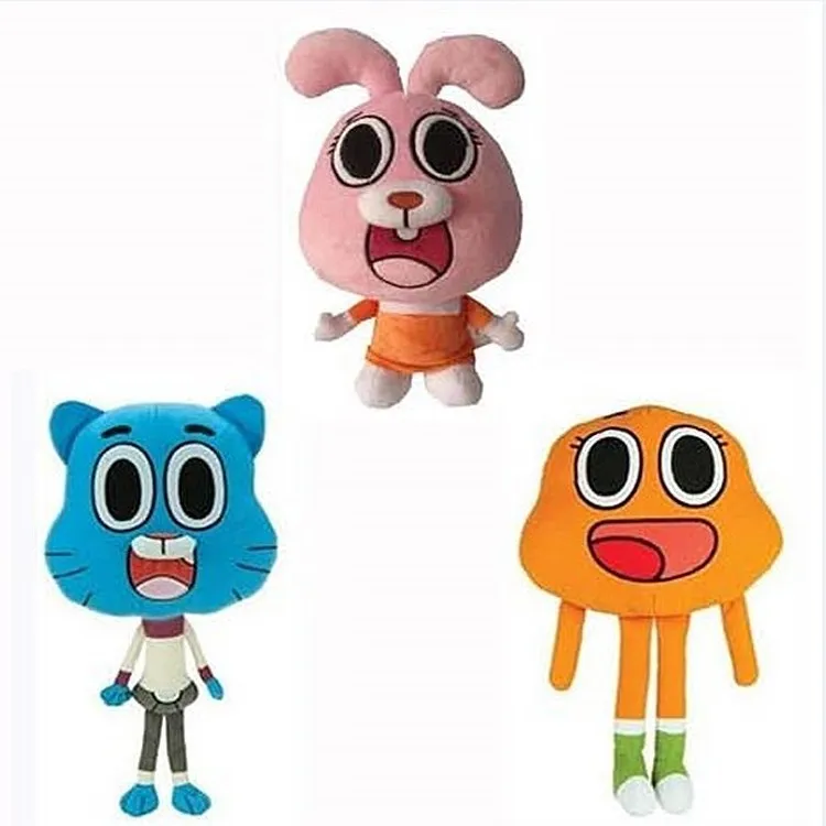 

Miniko Cartoon Amazing World Gumball Darwin Anais Plush Doll Cute Cat Bunny Stuffed Toy Birthday Present Gifts For Children Kids