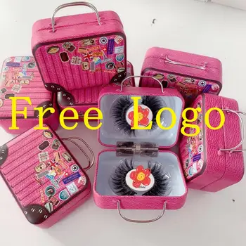 

2020 New style suitcase lashes mink luggage eyelashes with free logo