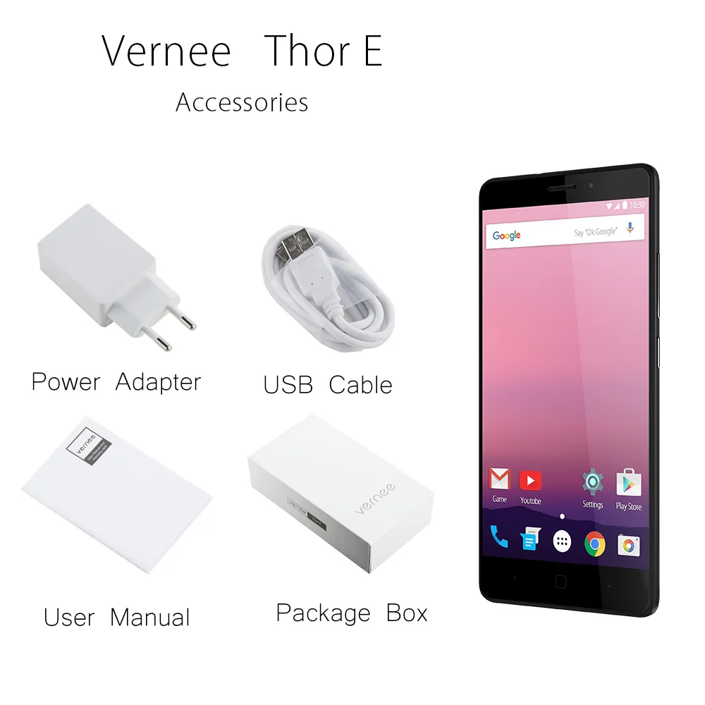 Vernee Thor E 5020 мАч большая батарея Быстрая зарядка мобильного телефона 4G LTE Dual SIM 5MP+ 13MP смартфон