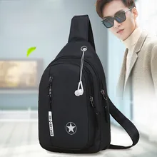 Bolso de hombro E3 Vintage de cuero para hombre, mochila de pecho impermeable para viajes al aire libre, bandolera de hombro