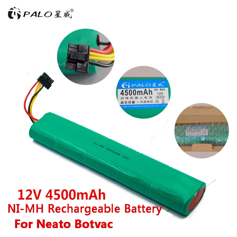 Skup PALO 12V Ni MH 4500mAh robot odkurzacz bateria zastępcza akumulator do Neato Botvac 70e 75 D75 80 85 D85 D80