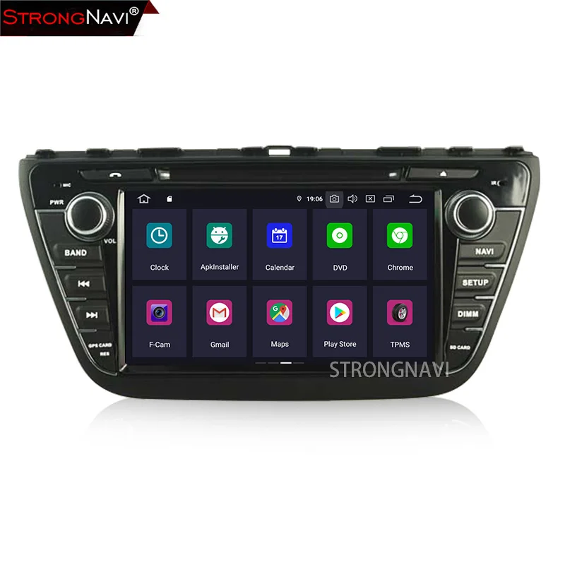 Android 9,0 автомобильный DVD мультимедиаплеер ForSUZUKI S-CROSS 2013 автомобильный Радио плеер с wifi gps навигацией камера заднего вида