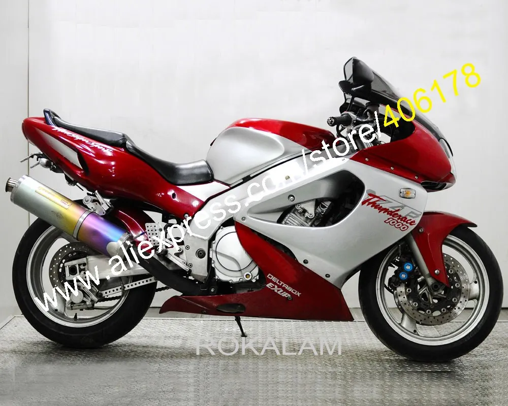 Индивидуальный обтекатель 97-07 YZF1000R для Yamaha YZF 1000R Thunderace 1997-2007 красный и белый