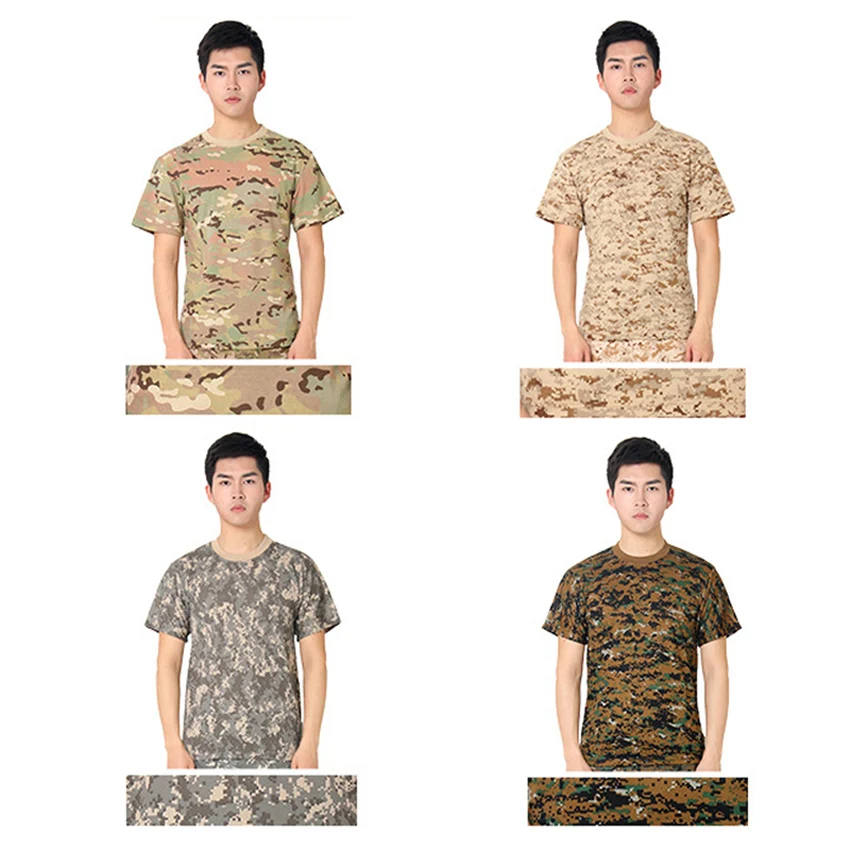 Adult Army на военную форму летняя 100% хлопковая футболка с короткими рукавами и