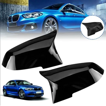 

CITALL 2pcs Left & Right Black Rearview Mirror Cover Cap Fit For BMW 1 2 3 4 Series X1 M2 F20 F21 F22 F23 F30 F31 2014 2015