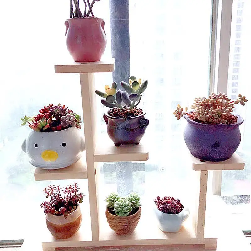 Etagere Pour Plante Rak Bunga для лестницы дерево завод Крытый Stojak Na Kwiaty Dekoration открытый балкон полка цветок стенд