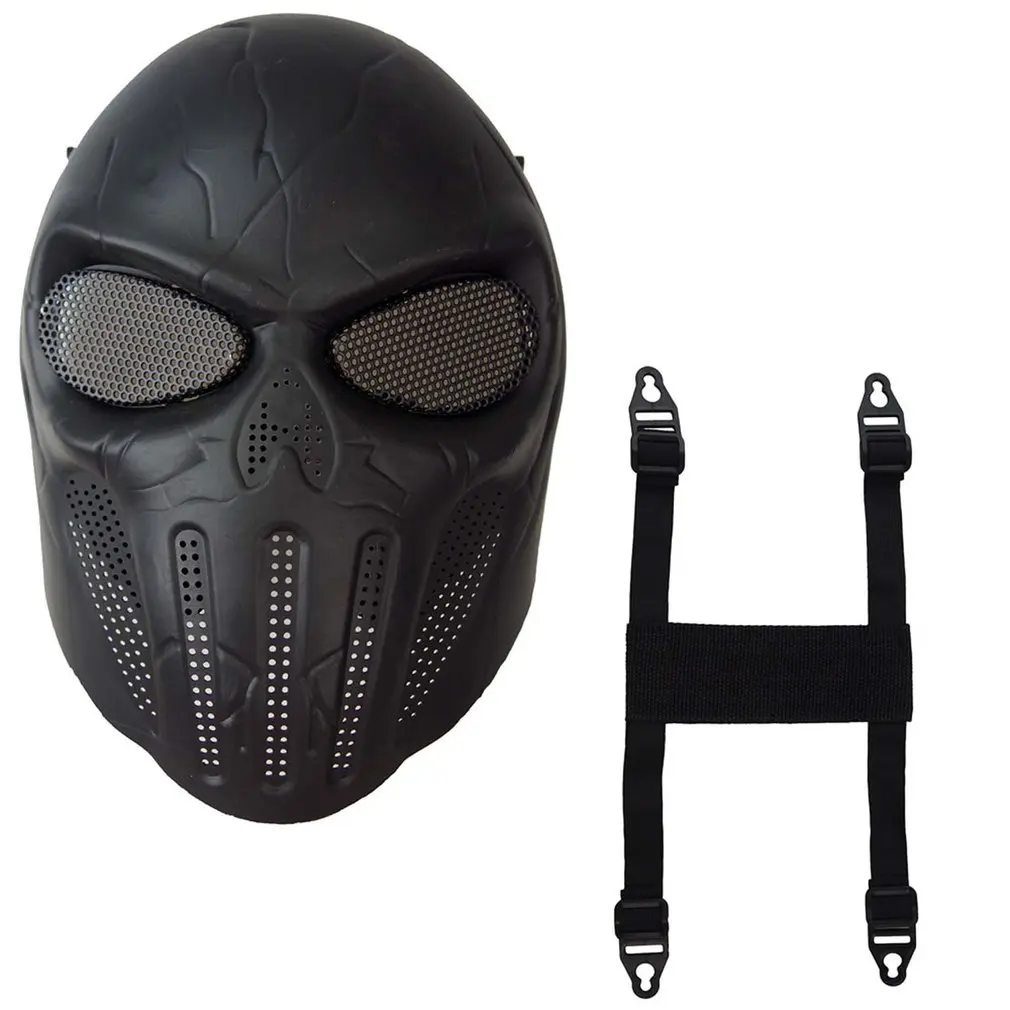 

Skull Skeleton Full Face Protective Mask for Halloween Party Airsoft Mask Face Mask Hunting Tactical Outdoor CS Party Mask