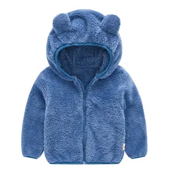 Veste d'automne pour bébé garçon et fille, manteau d'extérieur, vêtements de dessin animé, ours, sweat à capuche 