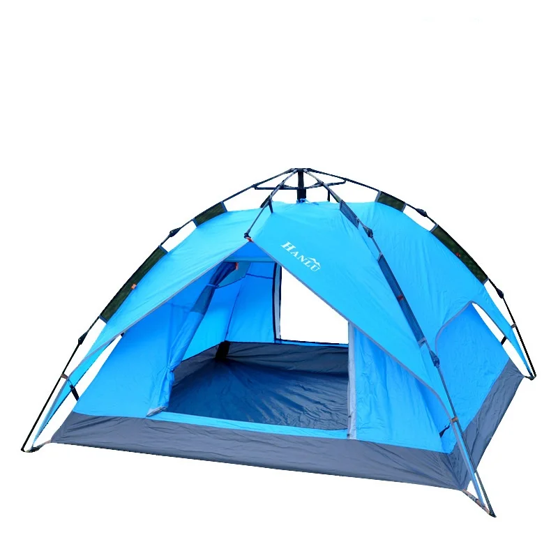 

Double Layer Outdoor Camping Tent Automatic Speed Openning Tent Waterproof Rain-proof Family Travelling Tent AA12027