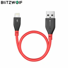 BlitzWolf BW-MF11 Lightning-кабель 30 см 2.4A MFi Сертифицированный совместимый кабель для быстрой зарядки данных с iPhone 11 PRO XR для iPad
