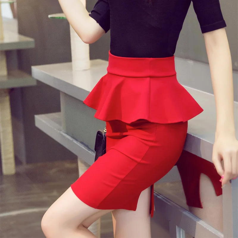 

2018 Early Autumn New Style South Korea Trend WOMEN'S Dress Flounced Versatile Slimming Skirt Skirt Women's