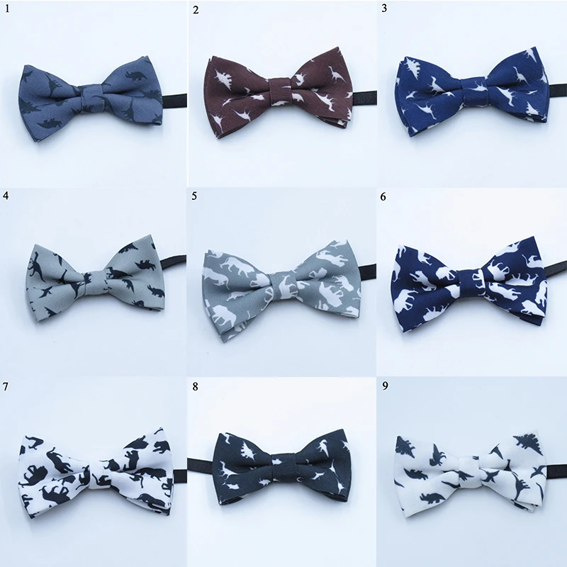 Модный Детский галстук бабочка с принтом льва классический на шнуровке детский