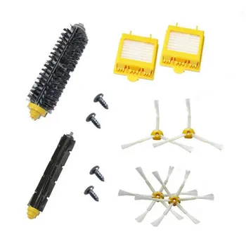 

4 screw+2 Hepa Filter +4 Side Brush +1 set Bristle Brush set for iRobot Roomba 700 Series Vacuum Cleaning Robots 760 770 780 790