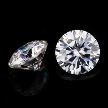 

Pass the diamond tester 3.0mm 0.1ct round GH color brilliant cut moissanites loose stone for engagement rings