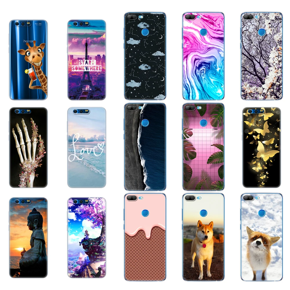 Силиконовый чехол для телефона huawei honor 9 lite мягкие чехлы из ТПУ задняя крышка