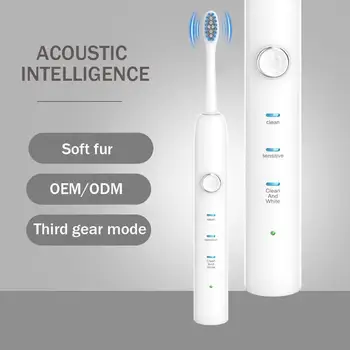 

Powerful Ultrasonic Sonic Electric Toothbrush USB Charge Electronic Tooth Whitening Teeth Washable Brushes Brush Rechargeab O7M5