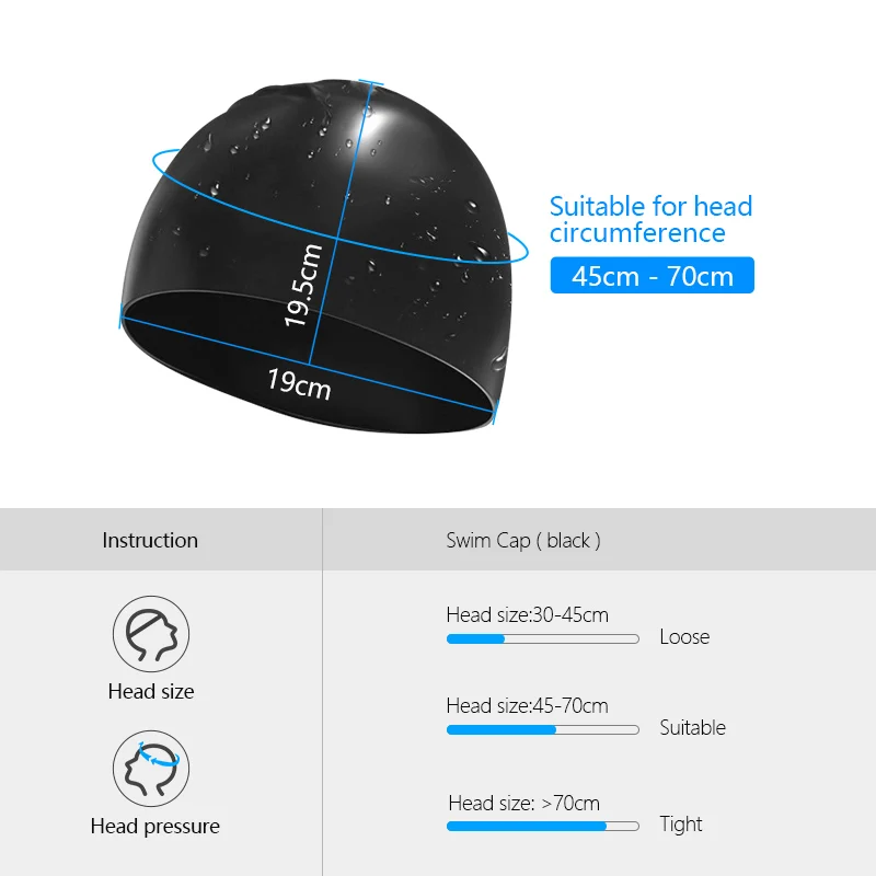 Шапка для плавания ming шапка бассейна Силиконовая Водонепроницаемая спортивная с