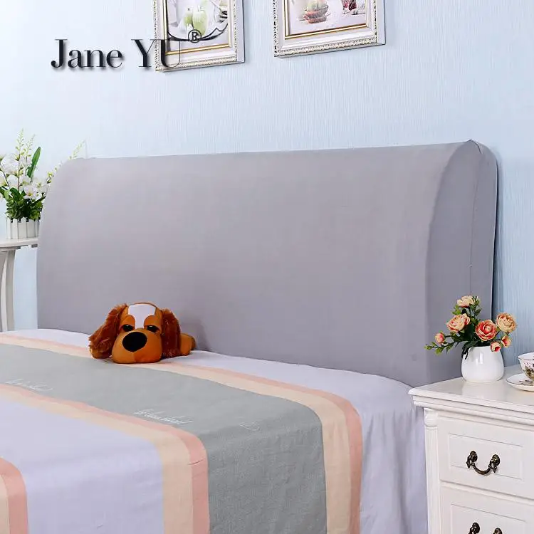 JaneYU Elastic Fabric All Inclusive Bedside Covers Bedside Covers Backrest Leather Beds Soft Bags Cover