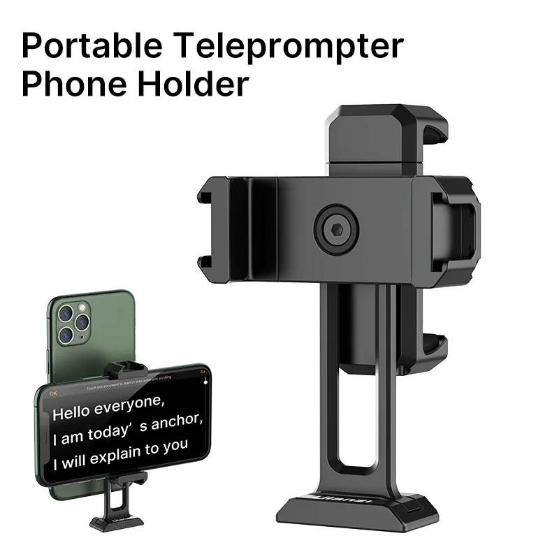 

Ulanzi ST-18 360Â° Rotation Horizontal and Vertical Shooting Dual Cold Shoe Mount Phone Mount Phone Holder Stand Mount Clamp