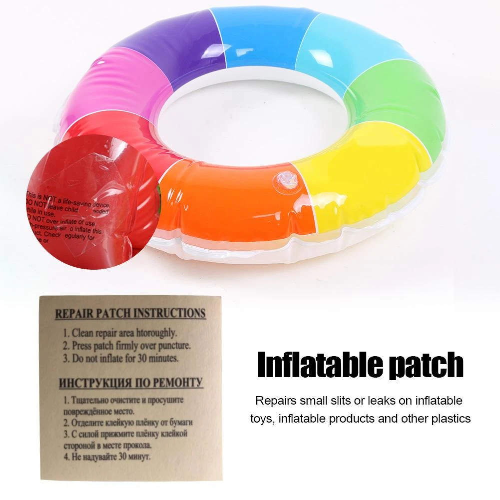 30 Uds. Kit de parche de reparación adhesivo flotador cama de aire inflable piscina adhesivo pegamento reparación Kit parche rápido|Barcas de remos| - AliExpress