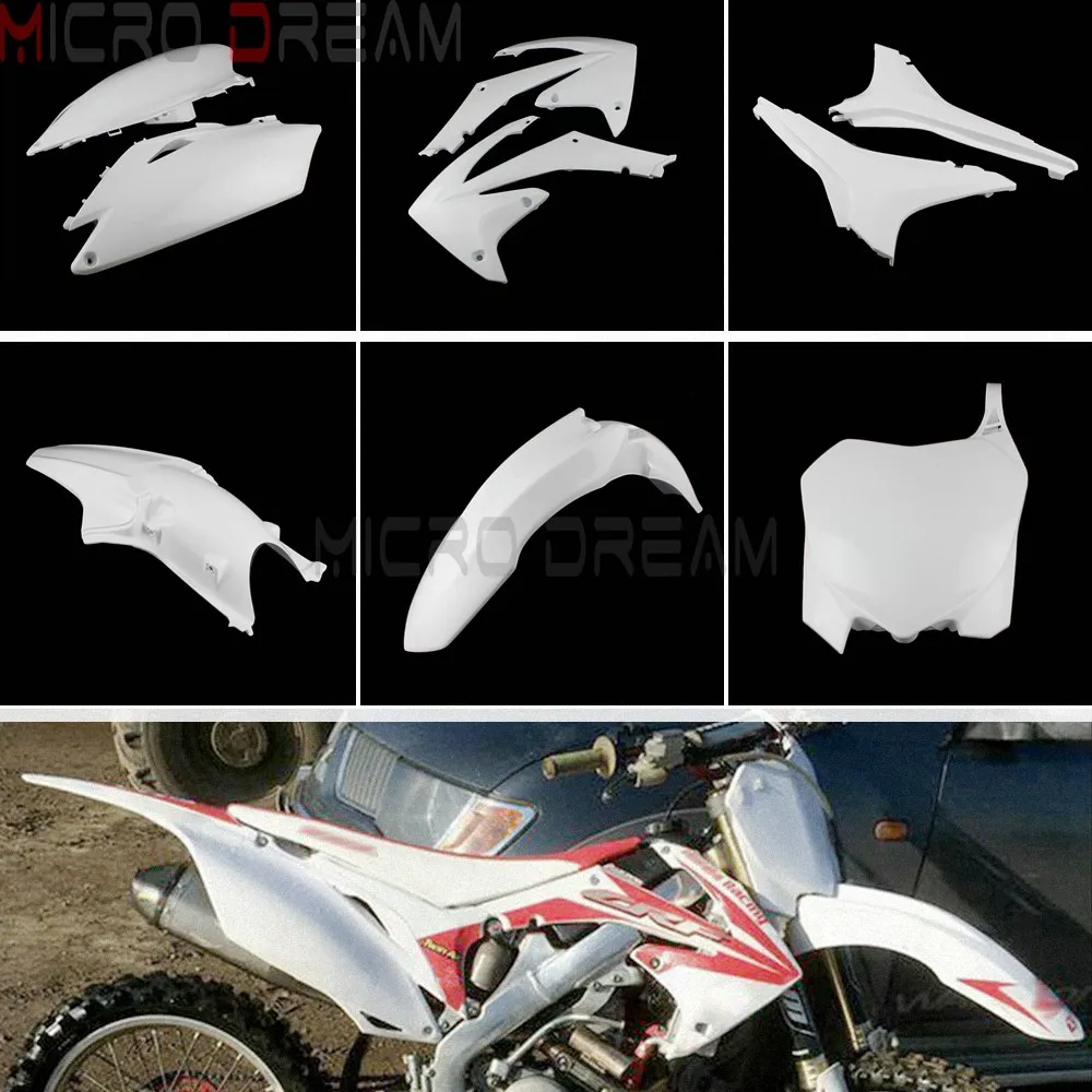 МОТОЦИКЛ ABS гоночные Обтекатели для Honda CRF 250/450 R CRF450R эндуро Мотокросс обтекатель комплект боковые панели радиатор кожух