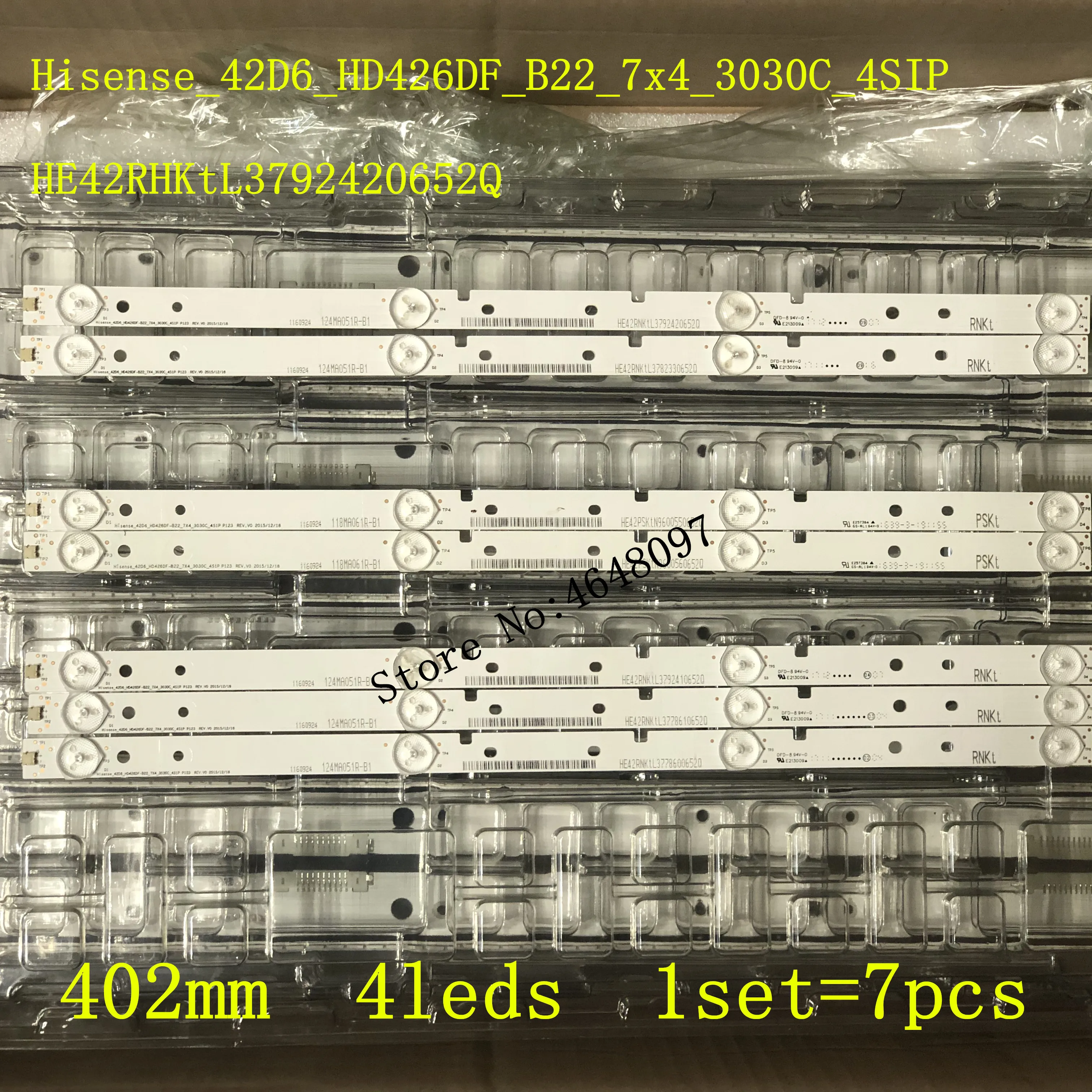 1 комплект = 7 шт. светодиодный подсветка полосы Hisense_42D6_HD426DF_B22_7x4_3030C_4SIP для