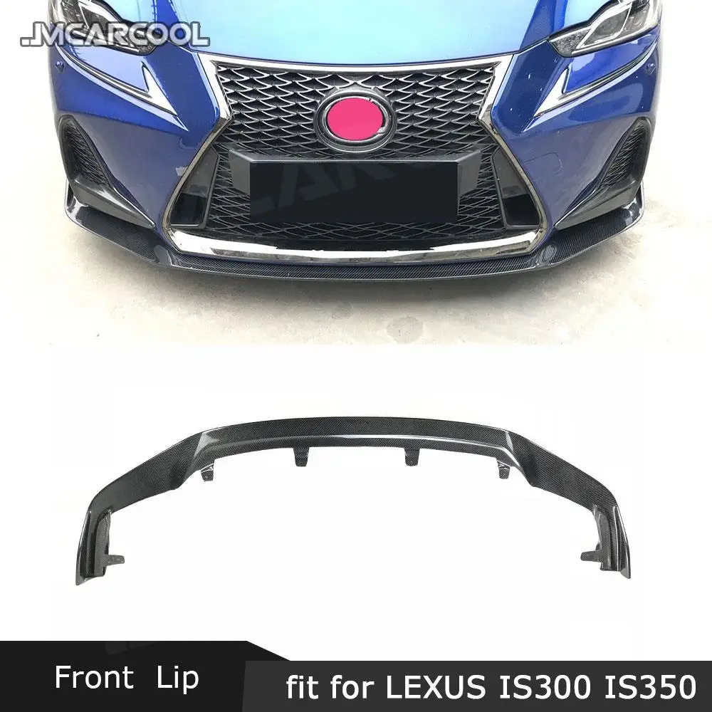 Carbon Fiber Material Front Bumper Lip Spoiler Protector Car Decoration