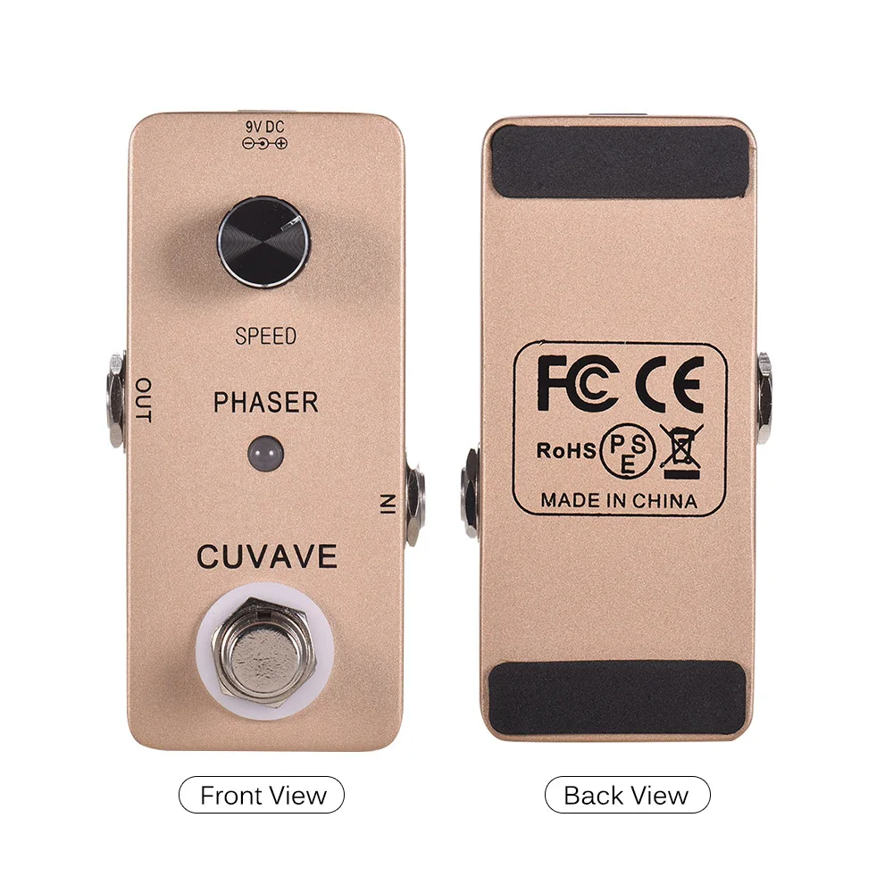 CUVAVE PHASER аналоговый фазный гитарный эффект педали цинковый сплав оболочка True Bypass