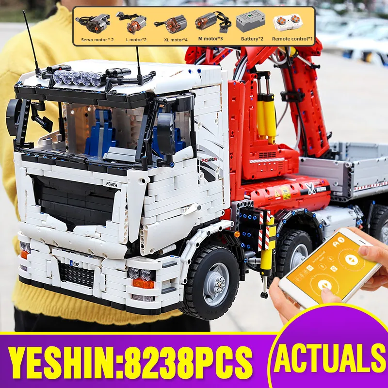 Форма KING 19002 Technic Автомобильные Игрушки совместимы с MOC 8800 пневматическим