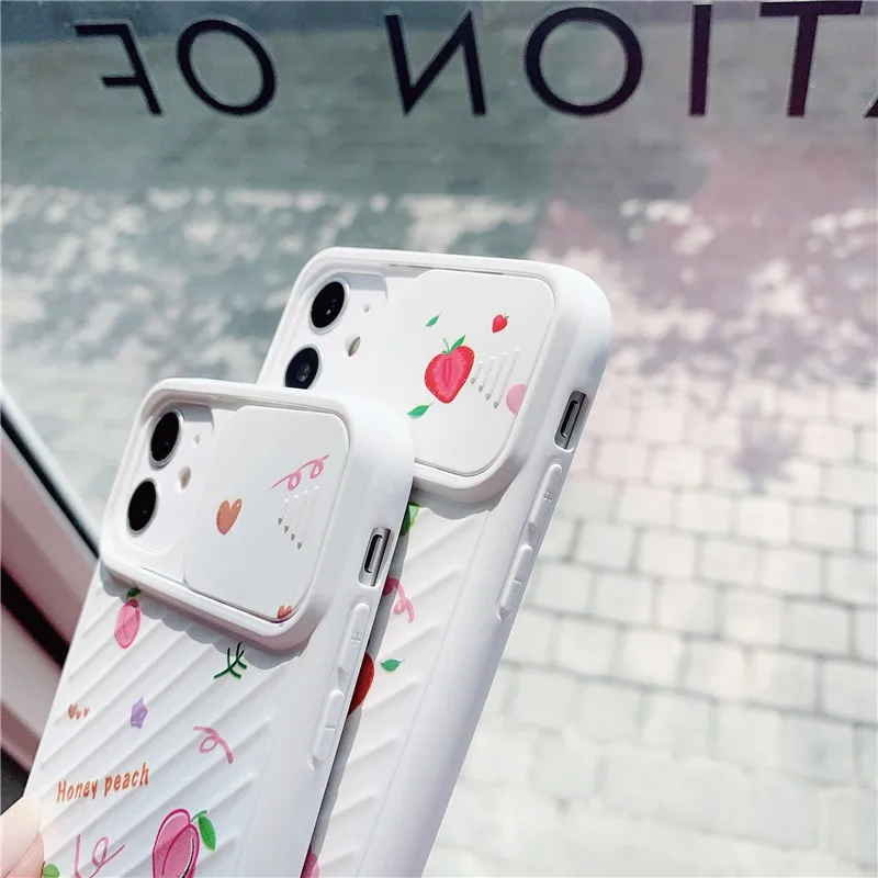 Cute Cartoon Camera Phone Case For iphone 11 Pro Max 7 8 plus XR X XS max SE 2 Back Cover Funny Cute Strawberry Peach Soft Cases Cute Cartoon Camera Phone Case For iphone 11 Pro Max 7 8 plus XR X XS max SE 2 Back Cover Funny Cute Strawberry Peach Soft Cases