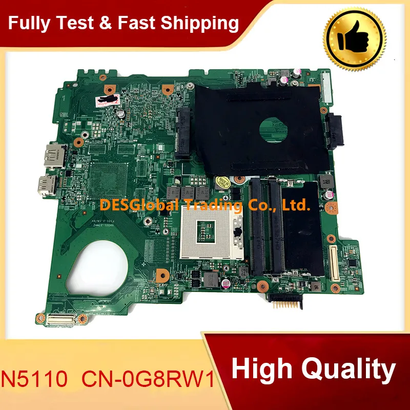 

For Dell N5110 Laptop Motherboard CN-0G8RW1 0G8RW1 G8RW1 Motherboard 554IE0111 SLJ4N Mainboard Working Perfectly Fast Shipping