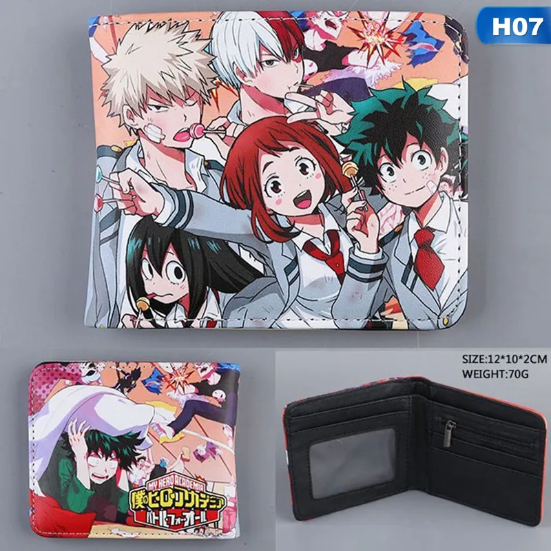 Anime Boku No Hero Academia Wallet Women Men My Hero Academia Coin Purses Unisex Money Bag