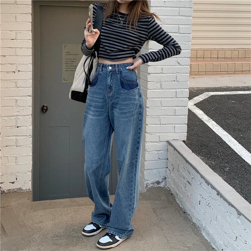 Wide Leg Jean Pants|Jeans| - AliExpress