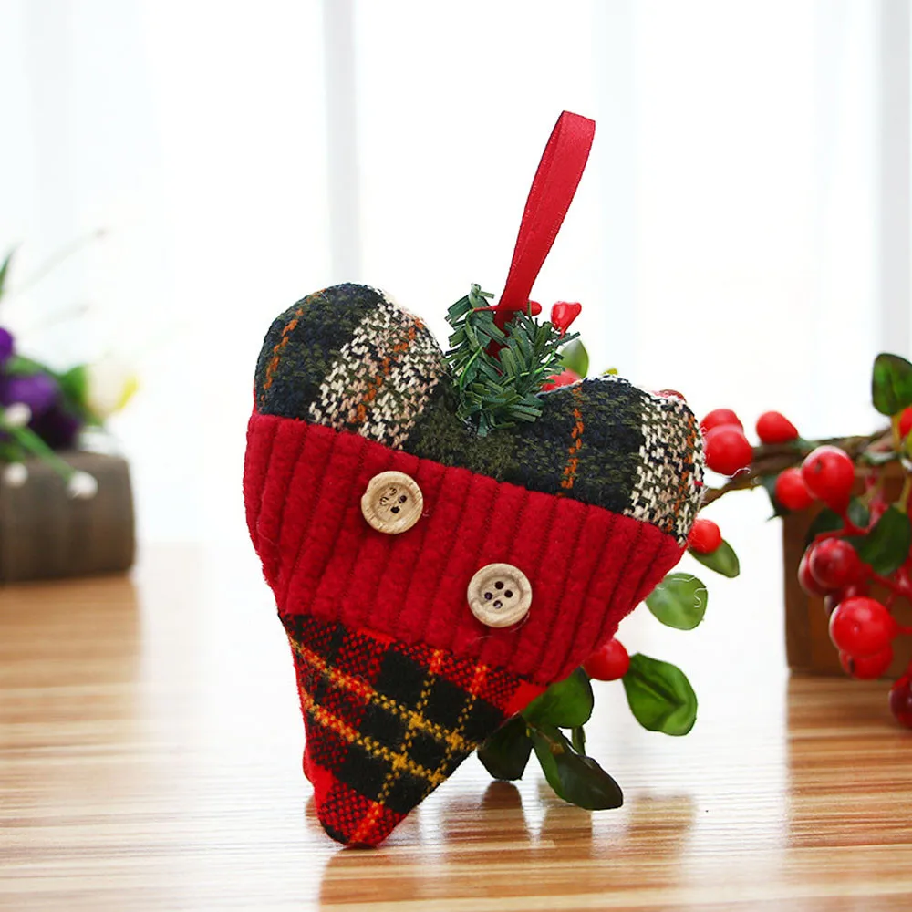 Рождественские украшения подарок Санта Клаус Снеговик игрушка кукла Висячие украшения Рождественские украшения для дома счастливый год - Цвет: multicolour