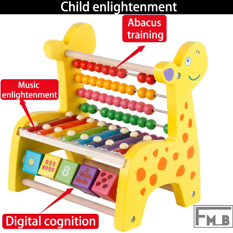 

Octave Scale Knocking Abacus Counting Digital Recognition Children's EnlightenmenToys