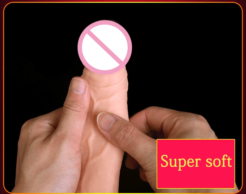 JIUAI Penis Extender Super Soft Silicone Realistic Cock sleeve Reusable Condoms Sex Toys For Men On The Dick Scrotum Bondage  (8)