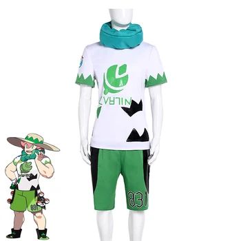 

Game Pokemon Sword And Shield Milo Cosplay Costume Cute Anime Uniforms Adut Halloween Party Outfits Custom Made