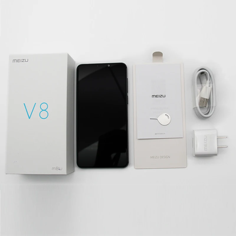 Meizu V8 с глобальной прошивкой, 4 ГБ, 64 ГБ, смартфон Helio P22, четыре ядра, камера 12 Мп+ 5 МП, распознавание лица, 5,7, полный экран, 3100 мАч, мобильный телефон