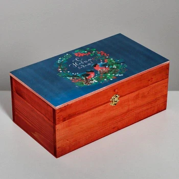 

Wooden box "Bullfinches", 35 × 20 × 15 cm 5054550