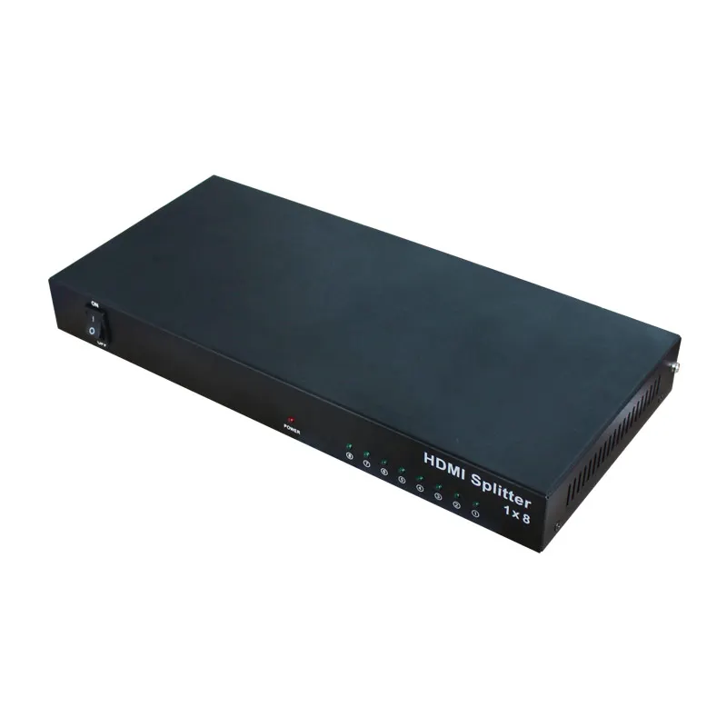 HDMI сплиттер AMS-H1S8 1 в 8 Выход HDMI сплиттер 1 шт. для 8 ТВ экранов дисплей ТВ видео контроллер