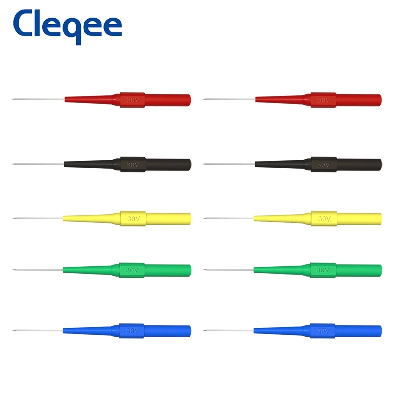 Мультиметр Cleqee P5007 щуп для прокола изоляции иглы пирсинга с 4 мм гнездом комплект