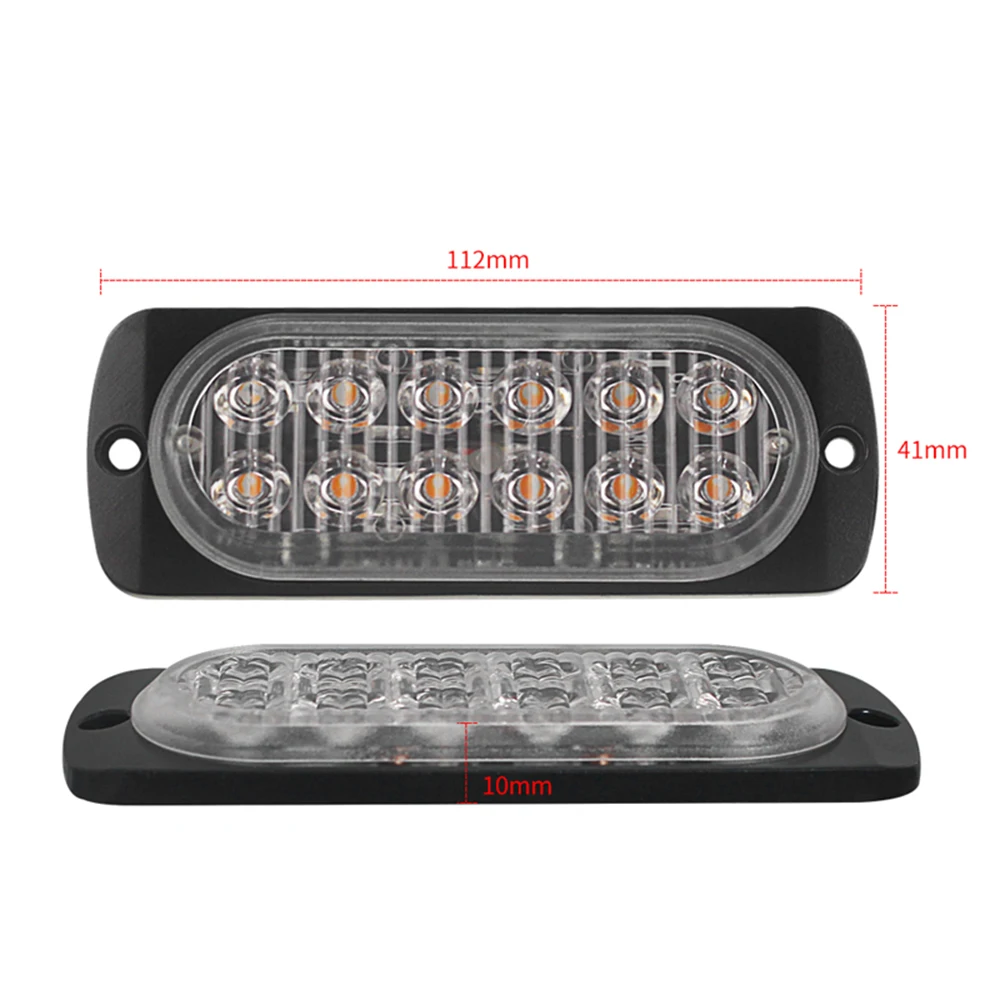 4x автомобиль грузовик 12LED Предупреждение ющие огни безопасности синий для корабля/для мотоцикла