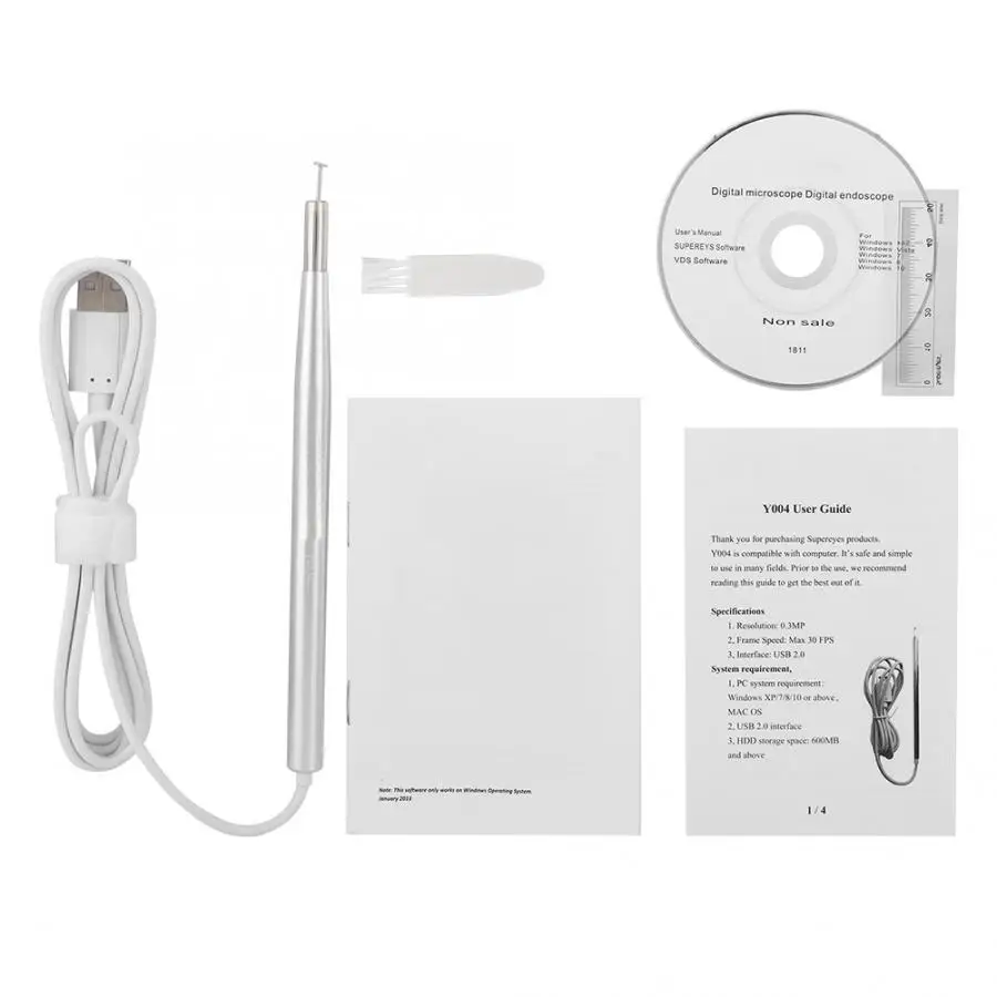 Многофункциональный USB инструмент для чистки ушей HD визуальная ложка для ушей Мини-Камера PC ухо