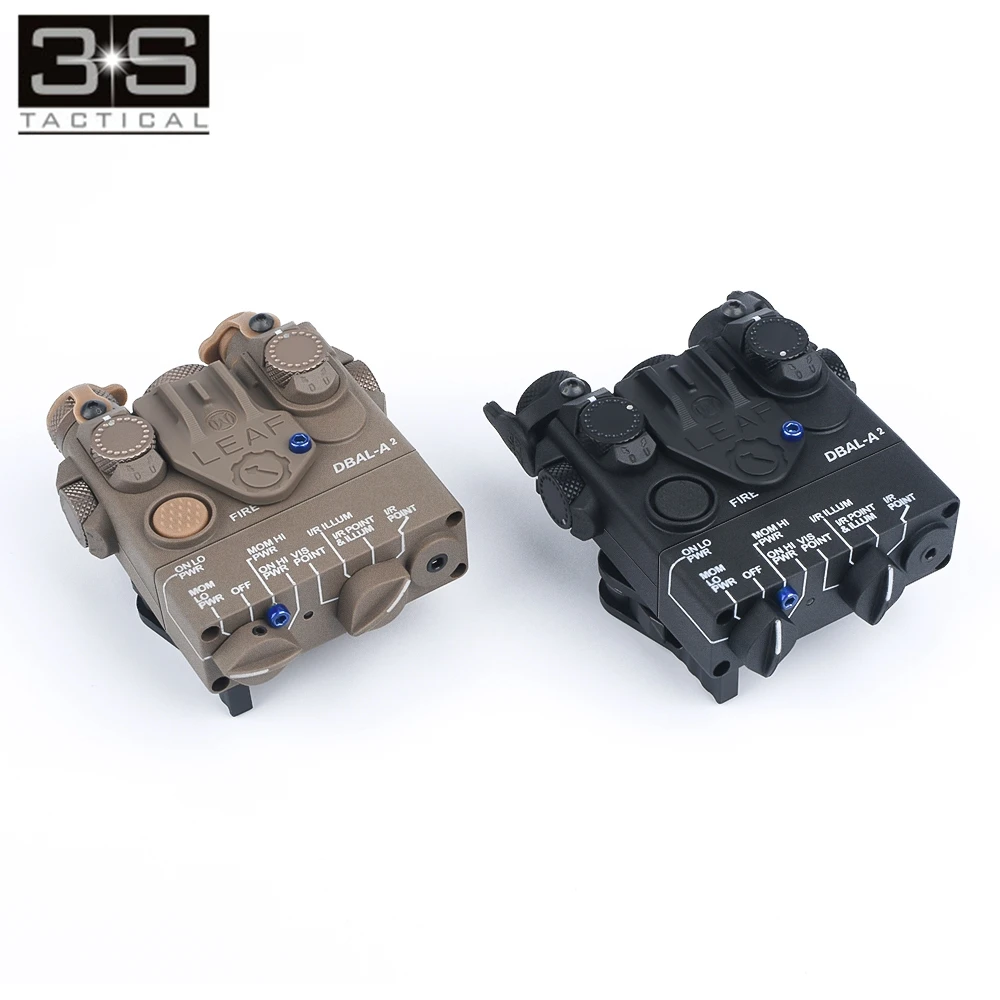 US $86.73 Tactical Airsoft Weapon Flashlight DBAL A2 Red Laser IR Laser White Light Strobe Version DBALA2 Scout Light For 20mm Rail