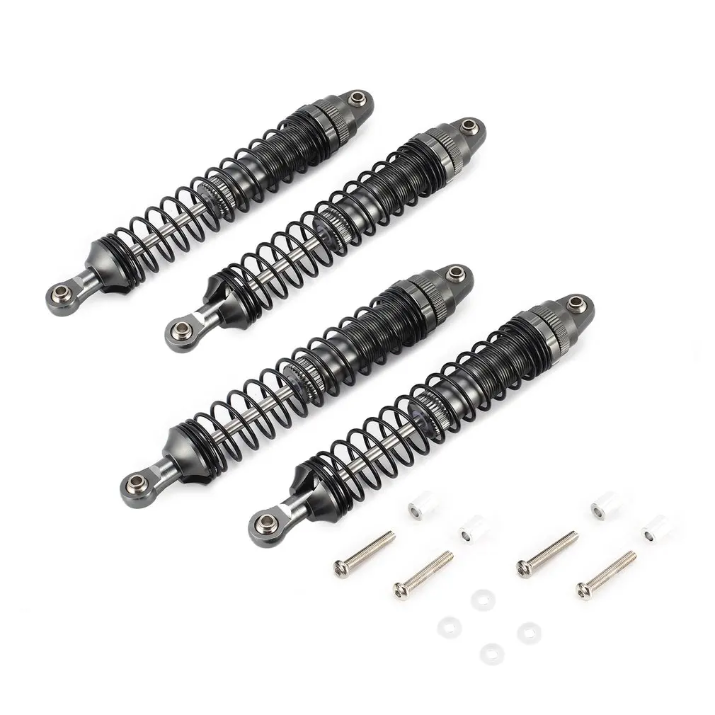 

OCDAY 4pcs 110mm Metal Shock Absorber Suspension for 1/10 RC Car Crawler Model RC4WD AXIAL SCX10 Spare Parts Accessories Kit